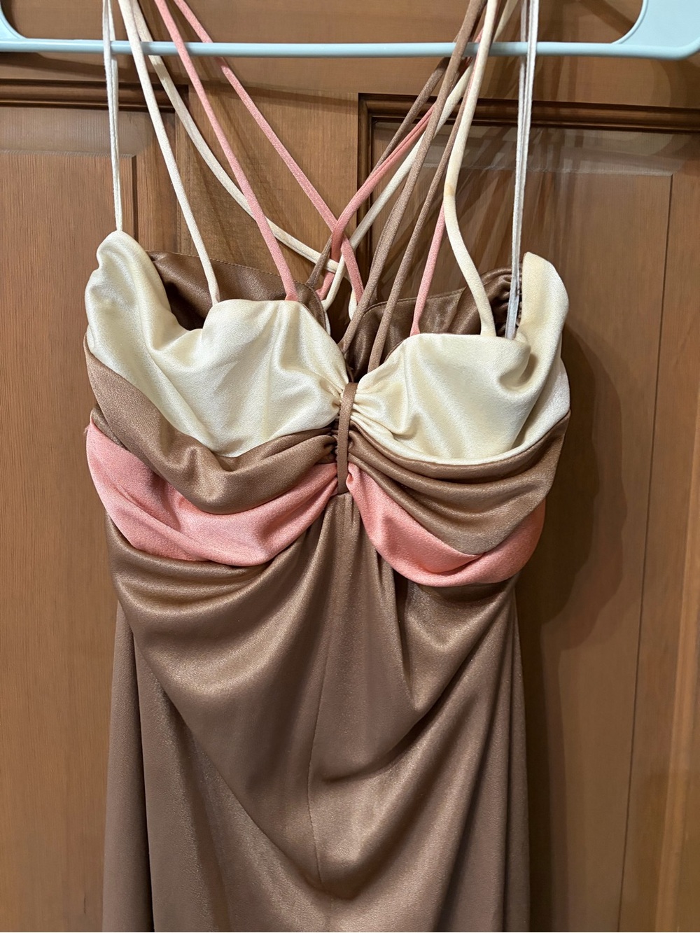 Vintage Disco Era Strappy Slip Dress 70s chic